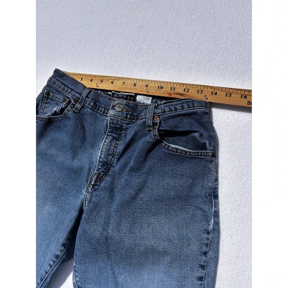 Levis VINTAGE 550 Classic‎ Relaxed Boot Cut Jeans Med Wash Blue Denim Womens 10M